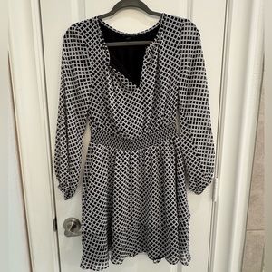 Ann Taylor Black/White Mini Dress